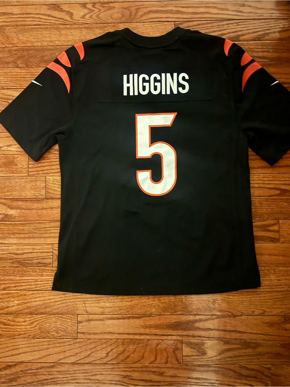 NFL Black and Orange Kids Jersey - Higgins #5
